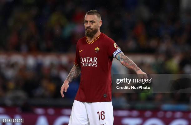 Daniele De Rossi of Roma during the Italian Serie A football match AS Roma v Parma at the Olimpico Stadium in Rome, Italy on May 26, 2019