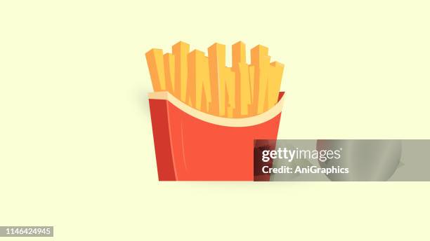 pommes frites-symbol - freßmeile stock-grafiken, -clipart, -cartoons und -symbole