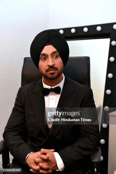 Bollywood actor and musician Diljit Dosanjh during the unveiling of his wax statue at Madame Tussauds Museum, on March 28, 2019 in New Delhi, India.