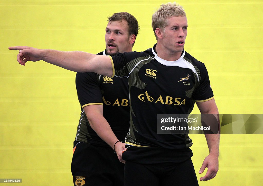 South Africa Rugby Union Seven's Team Training