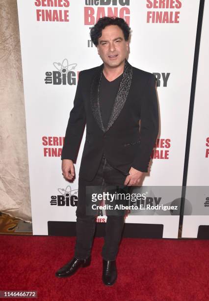 Johnny Galecki attends the series finale party for CBS' "The Big Bang Theory" at The Langham Huntington, Pasadena on May 01, 2019 in Pasadena,...