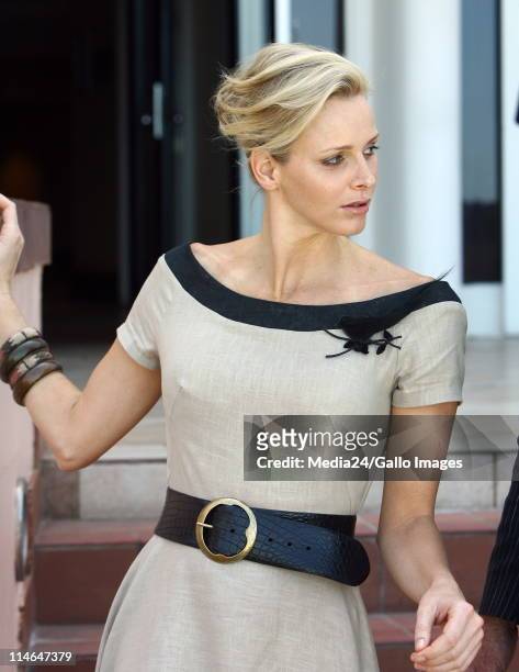 February 2011: Former South African Olympic swimmer and future Princess of Monaco Charlene Wittstock at the Beverly Hills Hotel in Umhlanga, South...