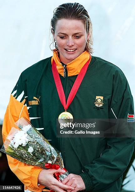 September 1999, South African swimmer Charlene Wittstock is the first swimmer to win gold at this years All Africa Games. She won the womens 100...