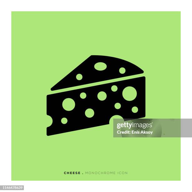 cheese monochrome icon - deli turkey stock illustrations