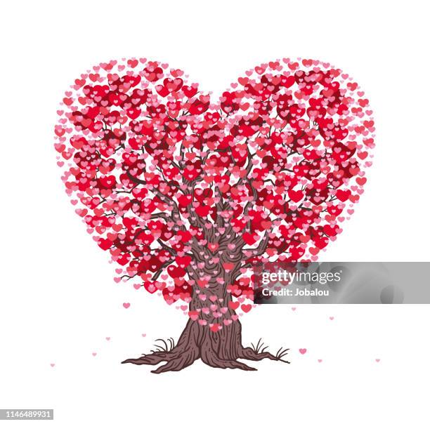 love tree - playing cards falling stock illustrations