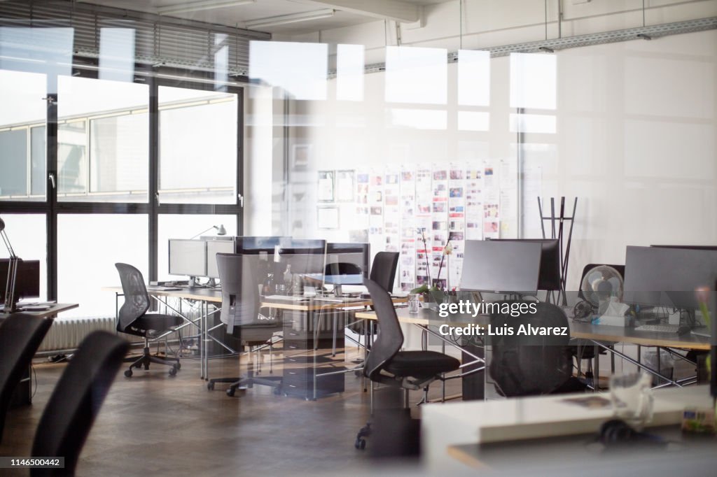 Interior of open office