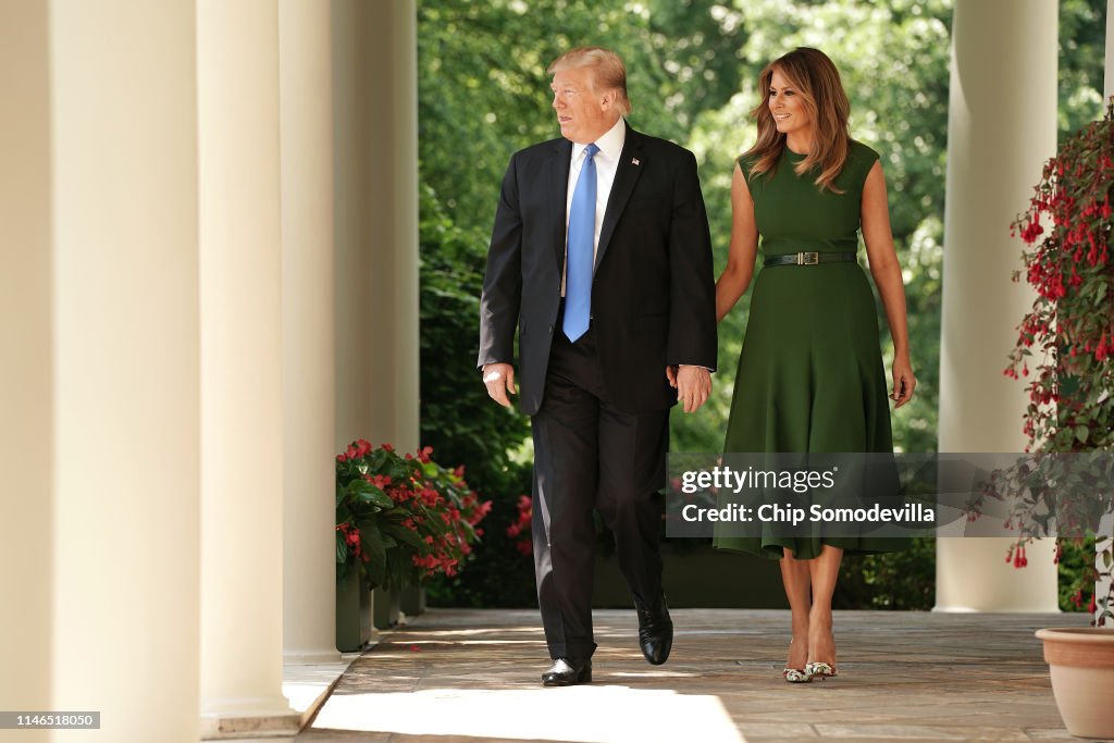 President And Mrs Trump Host National Day Of Prayer Service At White House