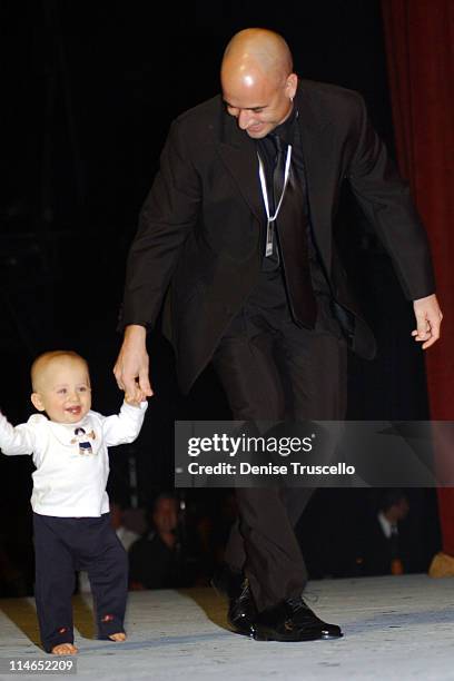 Andre Agassi and son Jaden Gil during The Andre Agassi Charitable Foundation's 7th "Grand Slam for Children" Fundraiser - Auction at The MGM Grand...