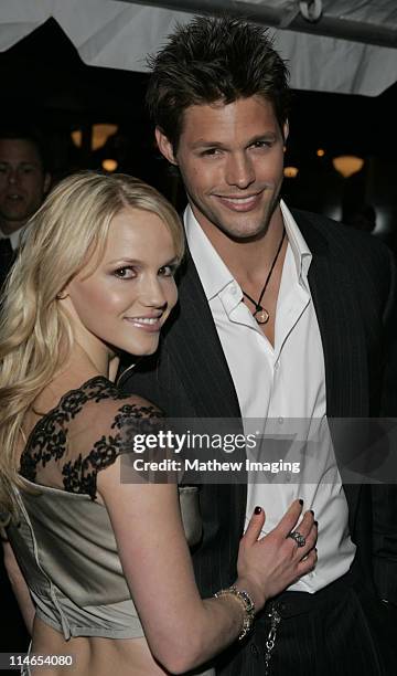 Alexa Havins and Justin Bruening during 32nd Annual Daytime Emmy Awards - Arrivals at Radio City Music Hall in New York City, New York, United States.