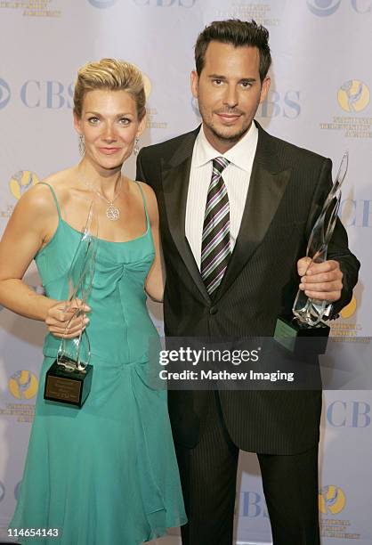 Beth Ehlers and Ricky Paull Goldin during 32nd Annual Daytime Emmy Awards - Press Room at Radio City Music Hall in New York City, New York, United...