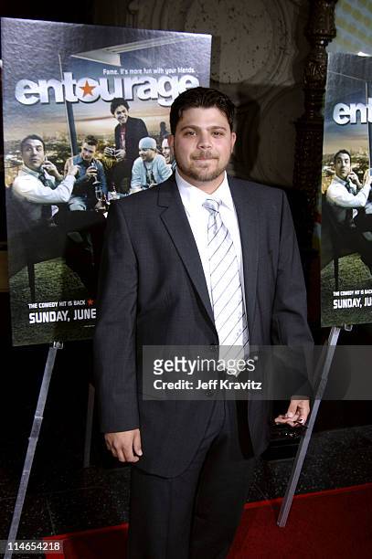 Jerry Ferrara during "Entourage" Season Two Los Angeles Premiere - Arrivals at El Capitan Theater in Hollywood, California, United States.