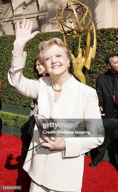 Angela Lansbury during 57th Annual Primetime Creative Arts EMMY Awards - Arrivals & Red Carpet at Shrine Auditorium in Los Angeles, California,...