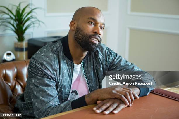 Athlete and entrepreneur Baron Davis poses for a portrait in Los Angeles, California.
