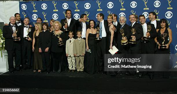 Cast and crew of "Everybody Loves Raymond," winner for Outstanding Comedy Series