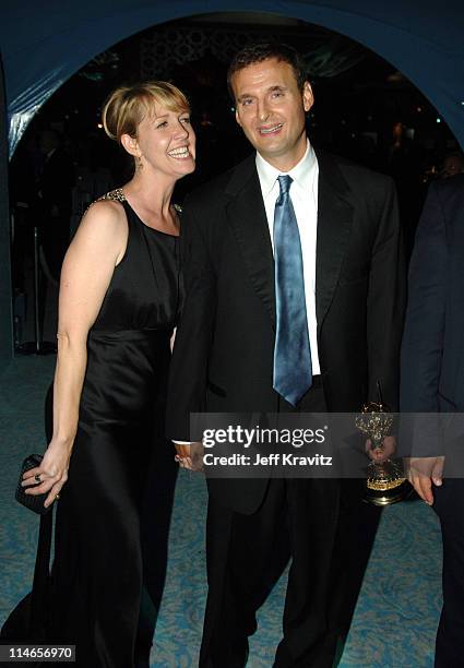 Monica Horan and Phil Rosenthal during 57th Annual Primetime Emmy Awards - HBO After Party at Pacific Design Center in West Hollywood, California,...