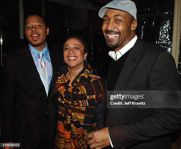 Terrence Howard, S. Epatha Merkerson and Jesse L. Martin