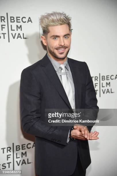Zac Efron attends "Extremely Wicked, Shockingly Evil And Vile" - 2019 Tribeca Film Festival at BMCC Tribeca PAC on May 02, 2019 in New York City.