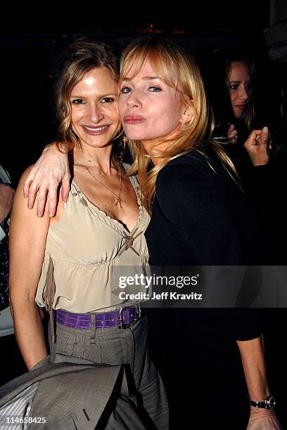 Kyra Sedgwick and Rebecca DeMornay during HBO's Annual Pre-Golden Globes Private Reception at Chateau Marmont in Los Angeles, California, United...