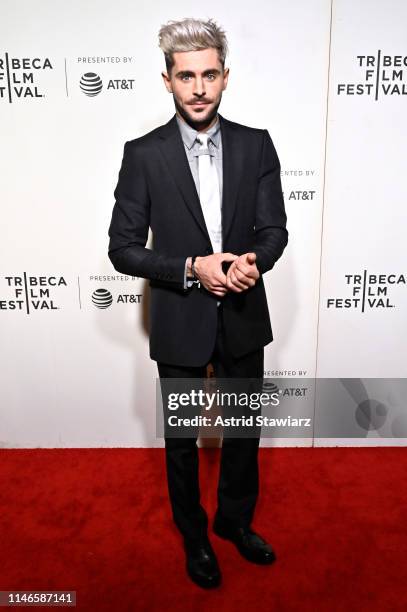 Zac Efron attends Netflix's "Extremely Wicked, Shockingly Evil and Vile" Tribeca Film Festival Premiere at BMCC Tribeca Performing Arts Center on May...