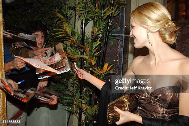 Maggie Grace **EXCLUSIVE COVERAGE** during 12th Annual Screen Actors Guild Awards - HBO After Party at Spago in Beverly Hills, California, United...