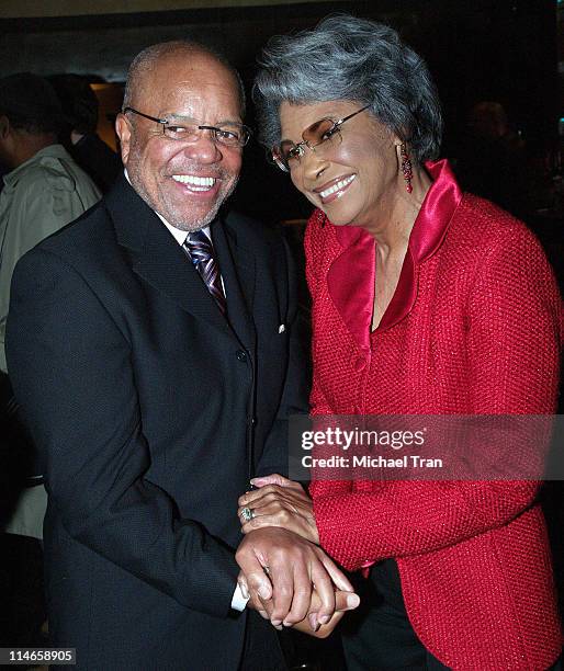 Berry Gordy, founder of Motown Records, and Nancy Wilson