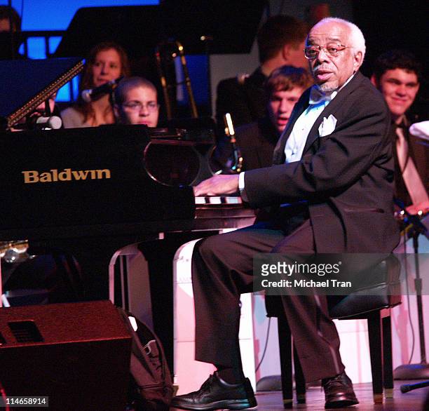 Barry Harris, honoree for President's Merit Award during A GRAMMY Salute to Jazz - Cocktail Reception and Show at The Music Box At Henry Fonda...