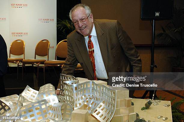 Las Vegas Mayor Oscar Goodman during Architect Frank Gehry Unveils Design for Lou Ruvo Alzheimer's Institute at MGM Grand Hotel and Casino Resort in...