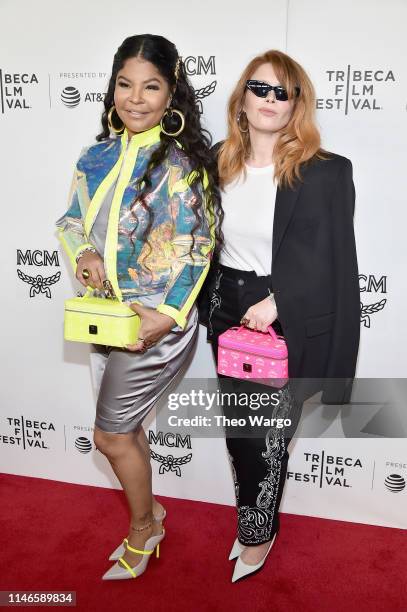 Misa Hylton Brim and Natasha Lyonne attend the premiere of "The Remix: Hip Hop x Fashion" at Tribeca Film Festival at Spring Studios on May 02, 2019...