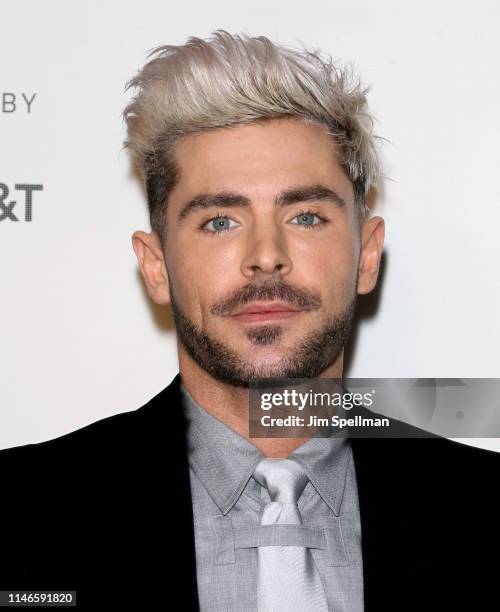Actor Zac Efron attends the screening of "Extremely Wicked, Shockingly Evil and Vile" during the 2019 Tribeca Film Festival at BMCC Tribeca PAC on...