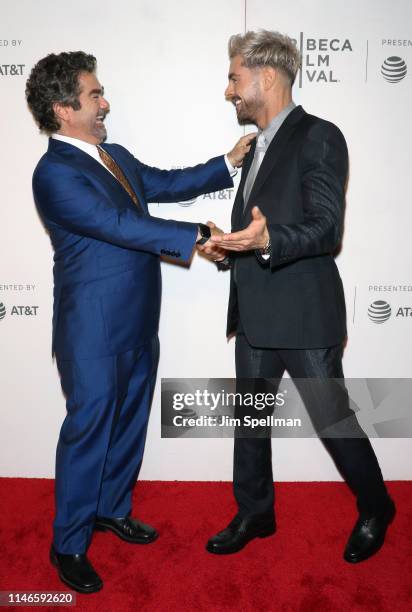 Director Joe Berlinger and actor Zac Efron attend the screening of "Extremely Wicked, Shockingly Evil and Vile" during the 2019 Tribeca Film Festival...