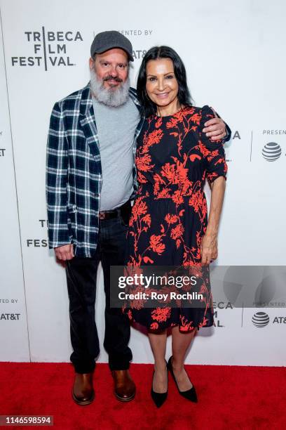 David Cross and Kathrine Narducci attend Awards Night - 2019 Tribeca Film Festival at BMCC Tribeca PAC on May 02, 2019 in New York City.