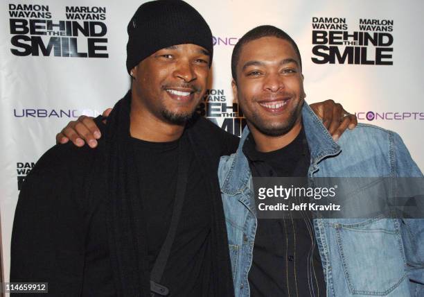 Damon Wayans and De Ray during 2006 U.S. Comedy Arts Festival Aspen - "Behind the Smile" Party at Sky Hotel in Aspen, Colorado, United States.