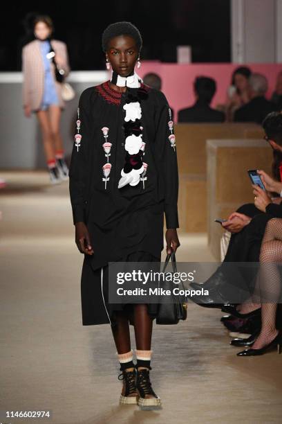 Model walks the runway during the Prada Resort 2020 Collection on May 02, 2019 in New York City.