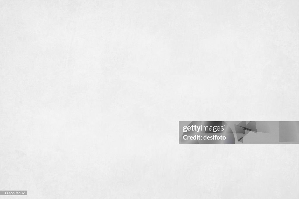 A horizontal vector illustration of a plain blank white colored blotched background