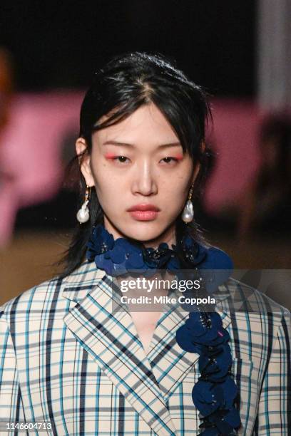 Model walks the runway during the Prada Resort 2020 Collection on May 02, 2019 in New York City.
