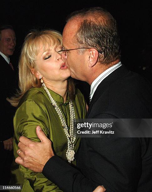 Shelley Long and Kelsey Grammer during 2006 TV Land Awards - Backstage and Audience at Barker Hangar in Santa Monica, California, United States.