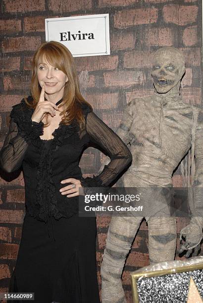 Elvira during 2006 Big Apple Comic Book Convention - Press Reception at Penn Plaza Pavilion in New York City, New York, United States.