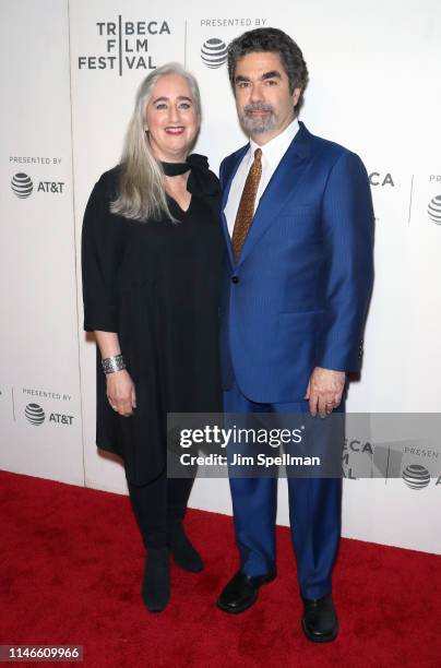 Loren Eiferman and director Joe Berlinger attend the screening of "Extremely Wicked, Shockingly Evil and Vile" during the 2019 Tribeca Film Festival...