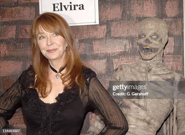 Elvira during 2006 Big Apple Comic Book Convention - Press Reception at Penn Plaza Pavilion in New York City, New York, United States.