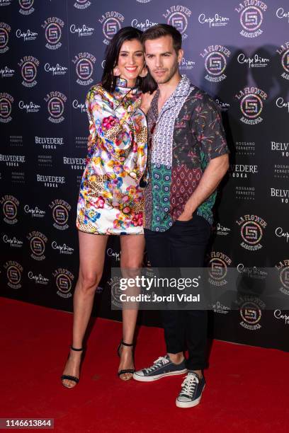 Blanca Romero and Marc Clotet attend Flower Power Party on May 02, 2019 in Barcelona, Spain.