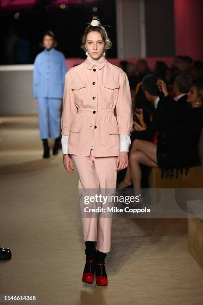 Model walks the runway during the Prada Resort 2020 Collection on May 02, 2019 in New York City.