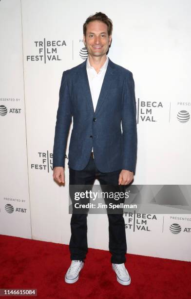 Screenwriter Michael Werwie attends the screening of "Extremely Wicked, Shockingly Evil and Vile" during the 2019 Tribeca Film Festival at BMCC...