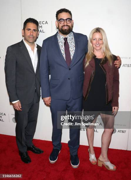 Producers Ara Keshishian, Michael Simkin and Amy Greene attend the screening of "Extremely Wicked, Shockingly Evil and Vile" during the 2019 Tribeca...