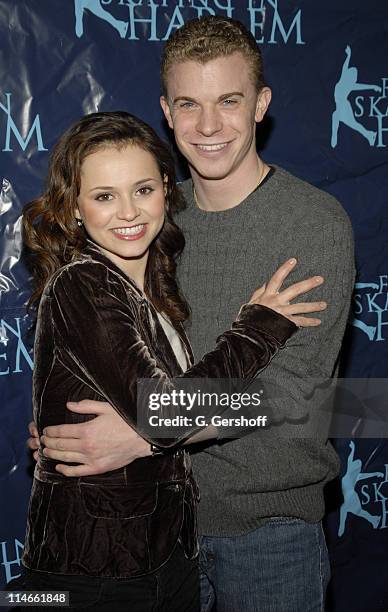 Sasha Cohen and Timothy Goebel during "Skating With The Stars Under The Stars" - April 10, 2006 at Wollman Rink, Central Park in New York City, New...