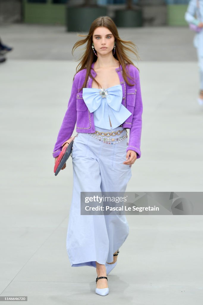 Chanel Cruise Collection 2020 : Runway At Grand Palais In Paris