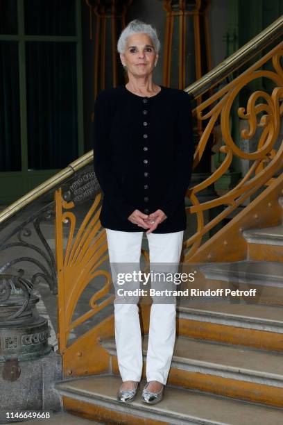 Ali MacGraw attends the Chanel Cruise Collection 2020 : Front Row at Le Grand Palais on May 03, 2019 in Paris, France.