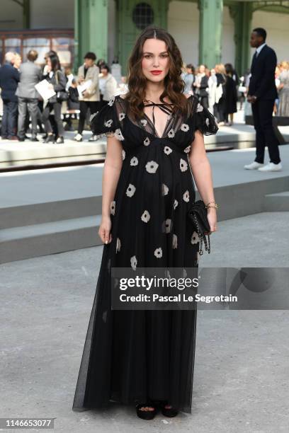 Keira Knightley attends the Chanel Cruise 2020 Collection : Photocall In Le Grand Palais on May 03, 2019 in Paris, France.