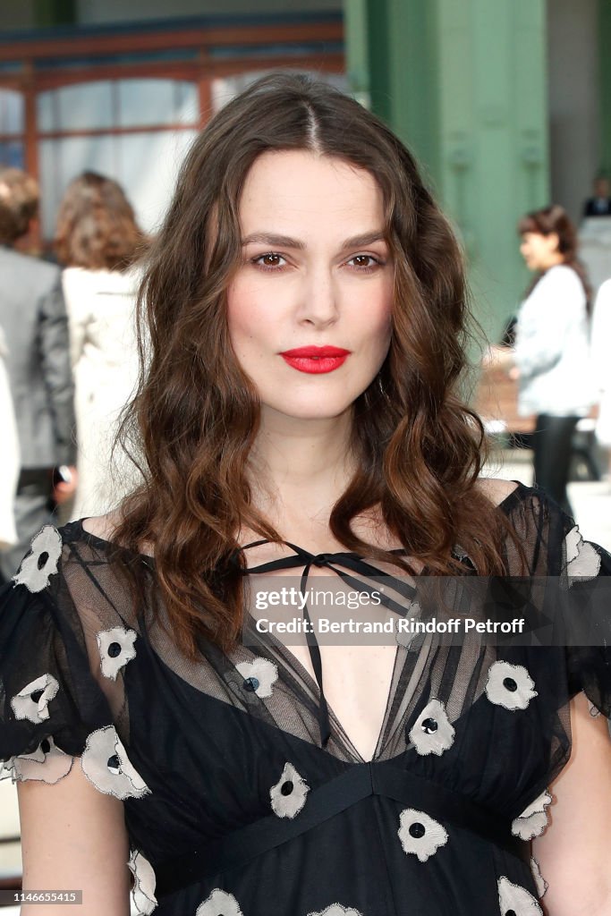 Keira Knightley attends the Chanel Cruise Collection 2020 : Front Row ...