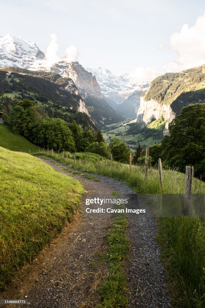 Path to Lauterbrunnen, Switzerland