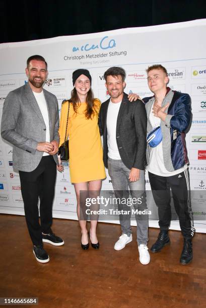 Christoph Metzelder, Irma Spies, Daniel Buder and Magnus Mariuson at the 11th Golf Charity Cup golf tournament at Golf- and Country Club Seddiner See...